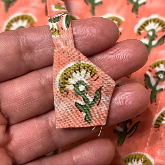 Women’s Gigio Coral Floral Long Dolman Sleeve Peasant Boho Oversized Top Size L - Picture 14 of 14